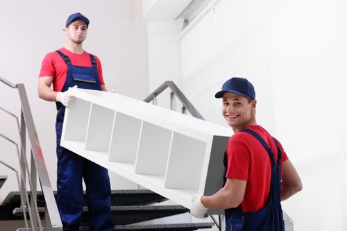 Business relocation team handling equipment in Tufnell Park