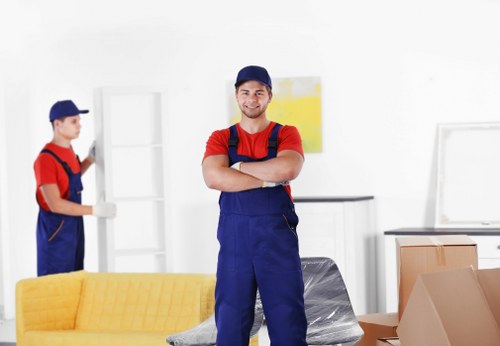 Careful packing and loading of office furniture and equipment