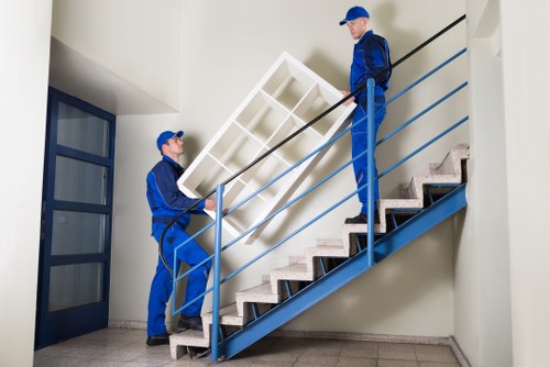 Flat removal service handling furniture and boxes in a Tufnell Park property