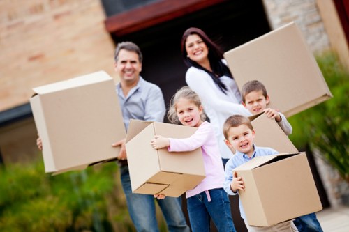 Moving boxes and household items with a local van in North London