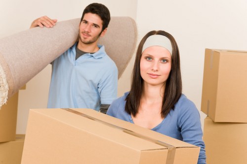 Packed boxes ready for a Tufnell Park flat relocation